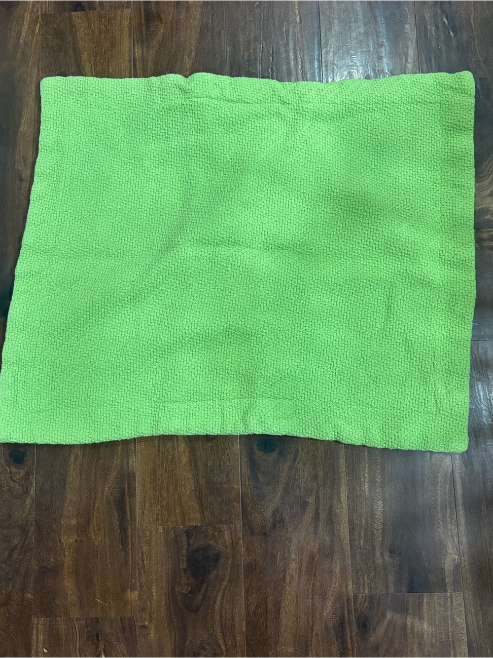 The Company Store Green Knit Pillow Sham Case 100% Cotton